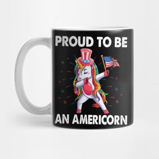 Proud To Be An Americorn 4th Of July Mug